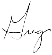 Greg McAfee Signature